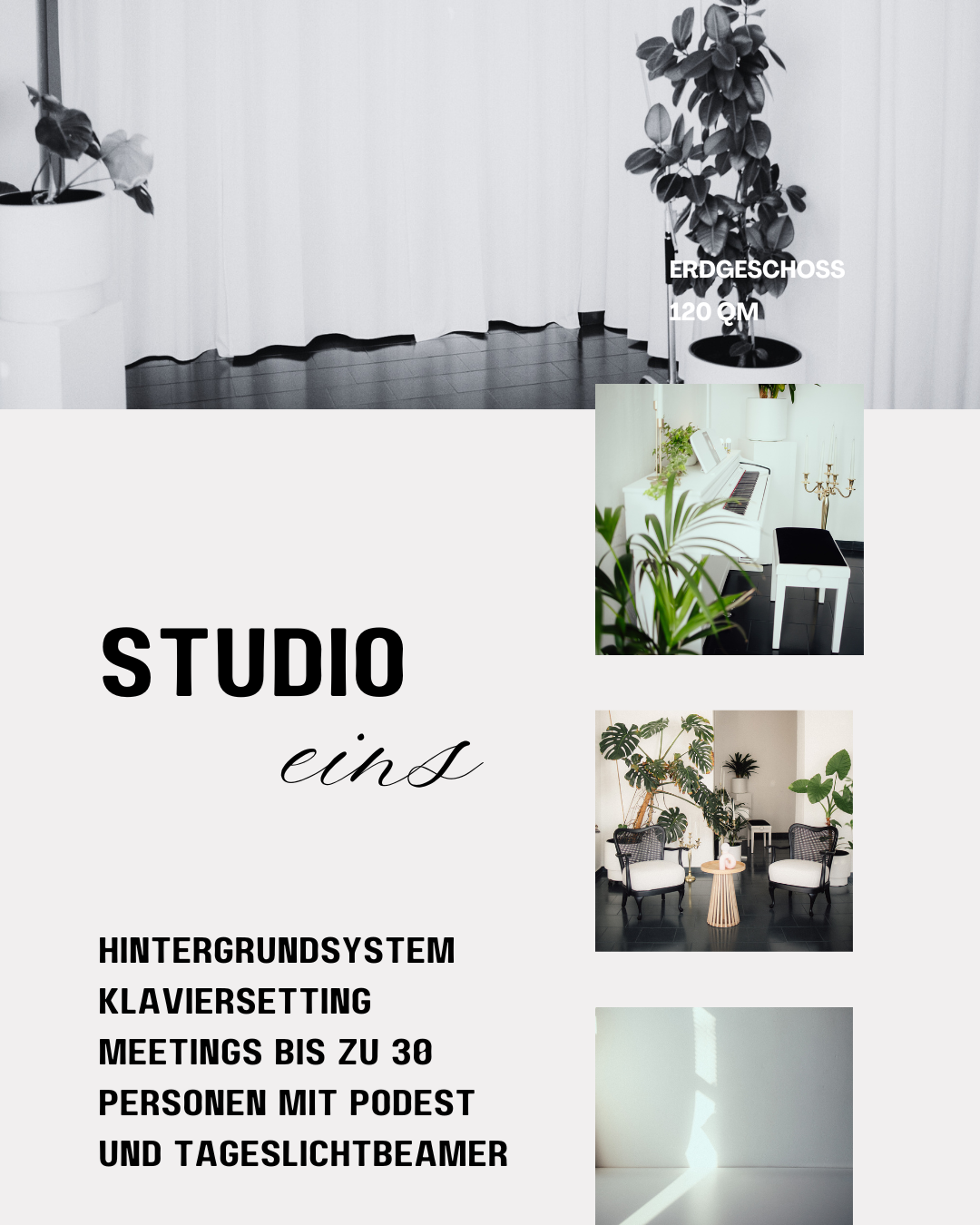Studio 1 – Mietfotostudio Offene Blende Chemnitz, 120 m², Erdgeschoss