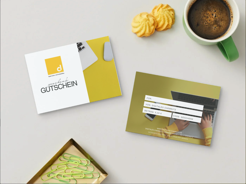 Geschenkgutschein per Post – Digitales Chemnitz