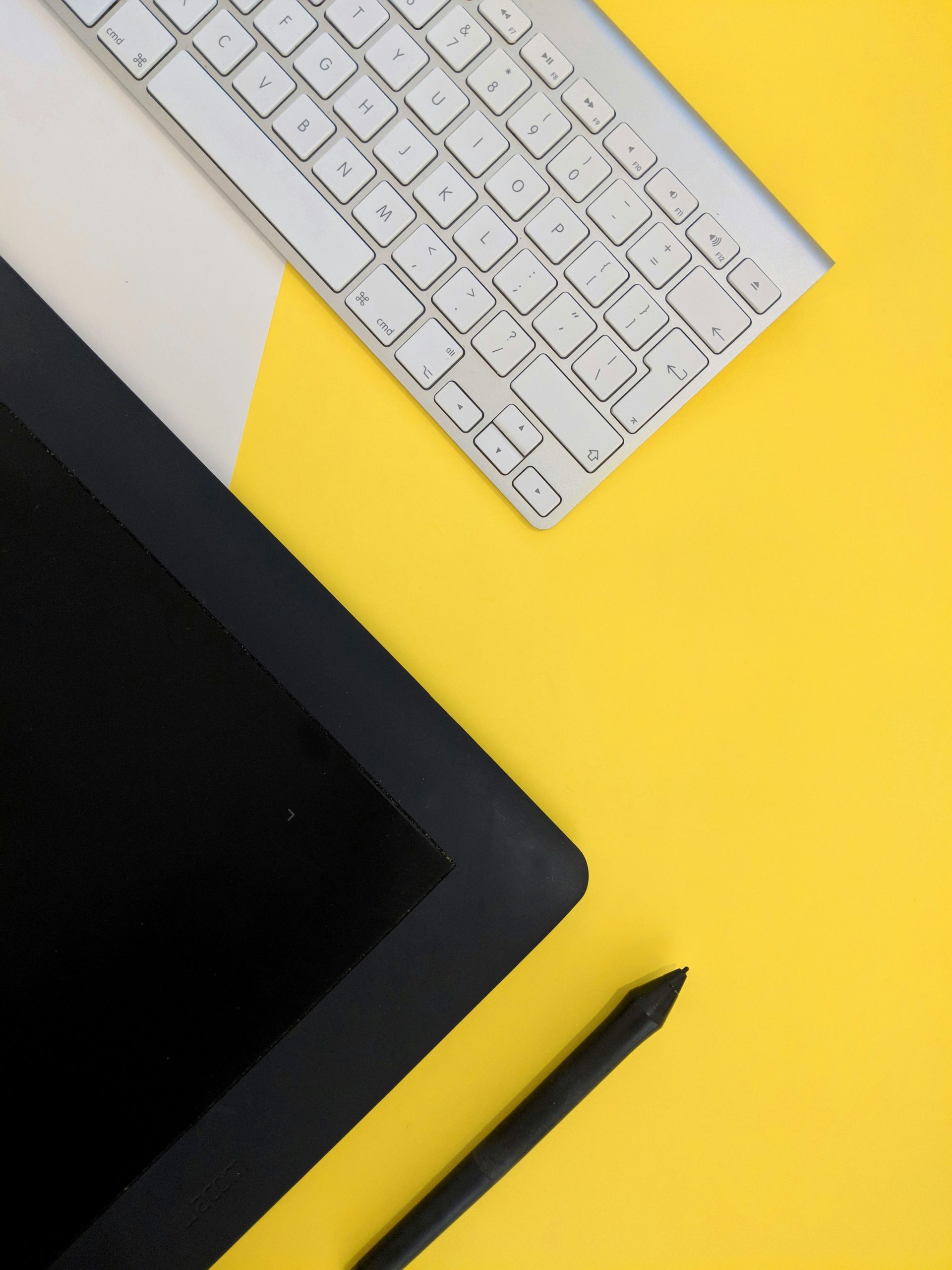 Tastatur und Tablet