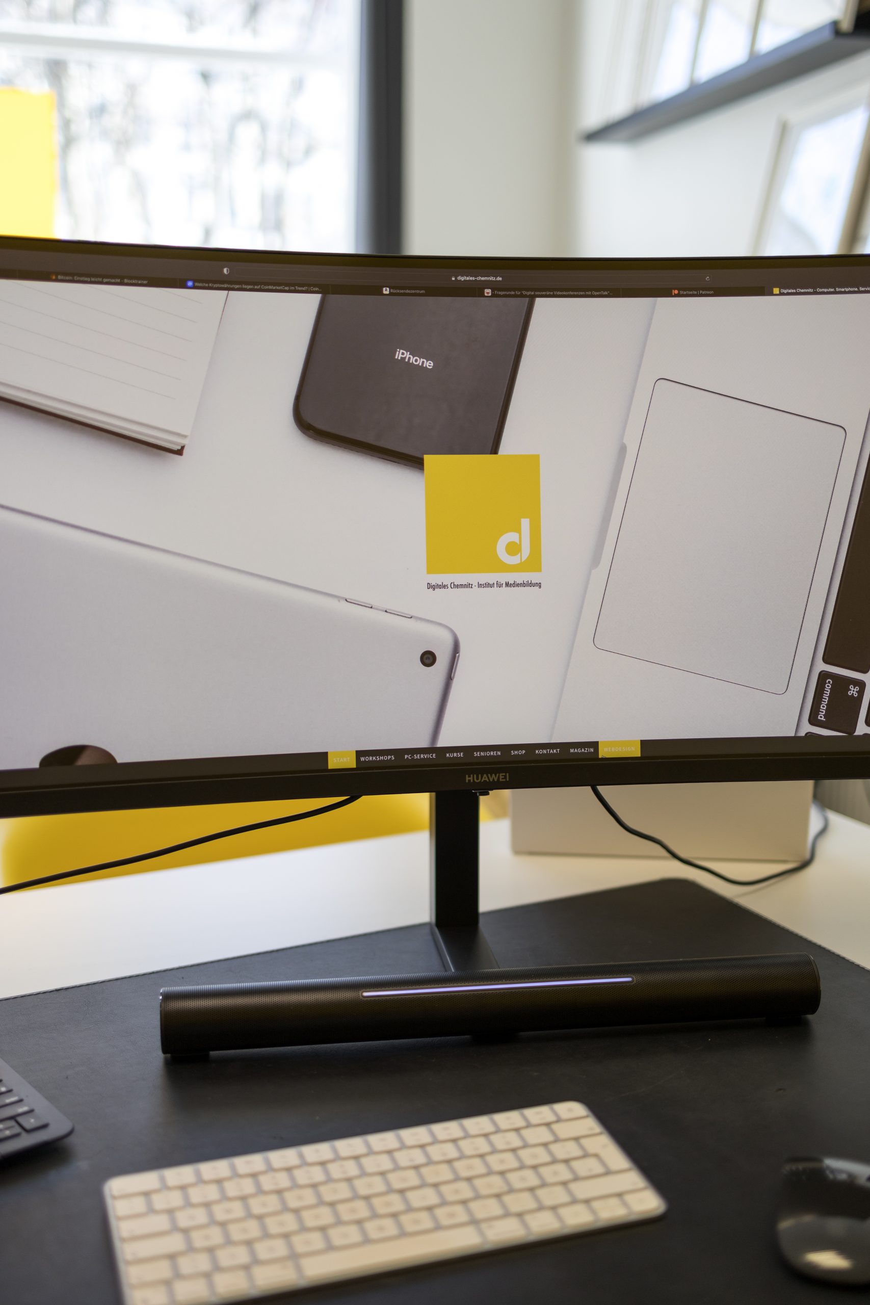 Computerbildschirm bei Digitales Chemnitz