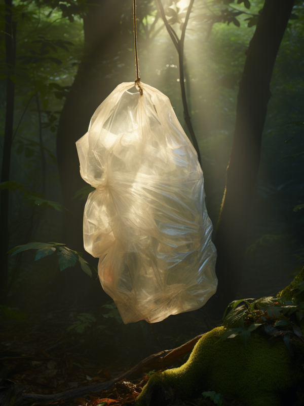 susandigital_plastic_bag_in_the_forest_in_the_style_of_light_sc_9a9efe1f-a6f7-4a89-be12-871db7b6936a 2